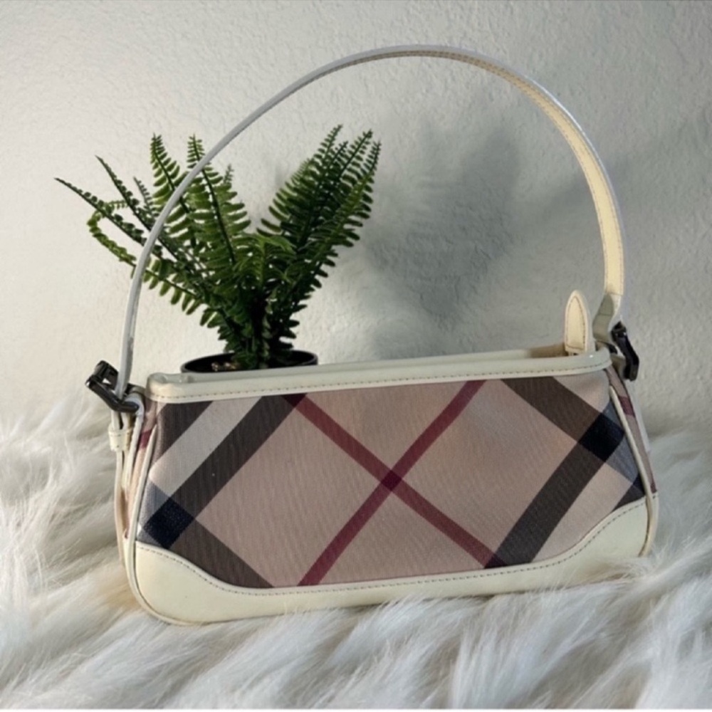 Burberry Beige and Brown Shoulder Bag